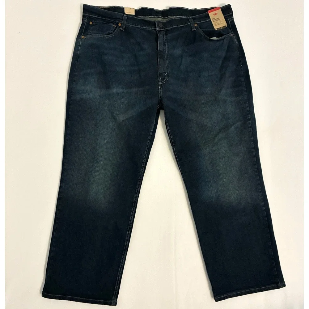 NWT Levis 559 Relaxed Straight Jeans Mens 48x30 Dark Wash Denim Casual Work Pant